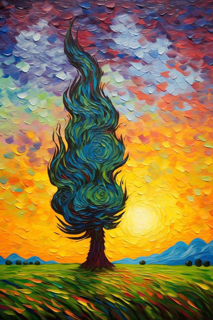 Cypress sunset