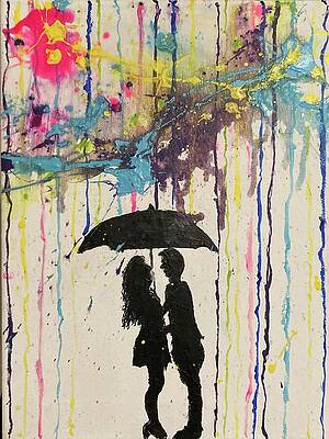 Love under the umbrella 